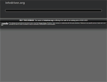 Tablet Screenshot of dl.ivtvdriver.org